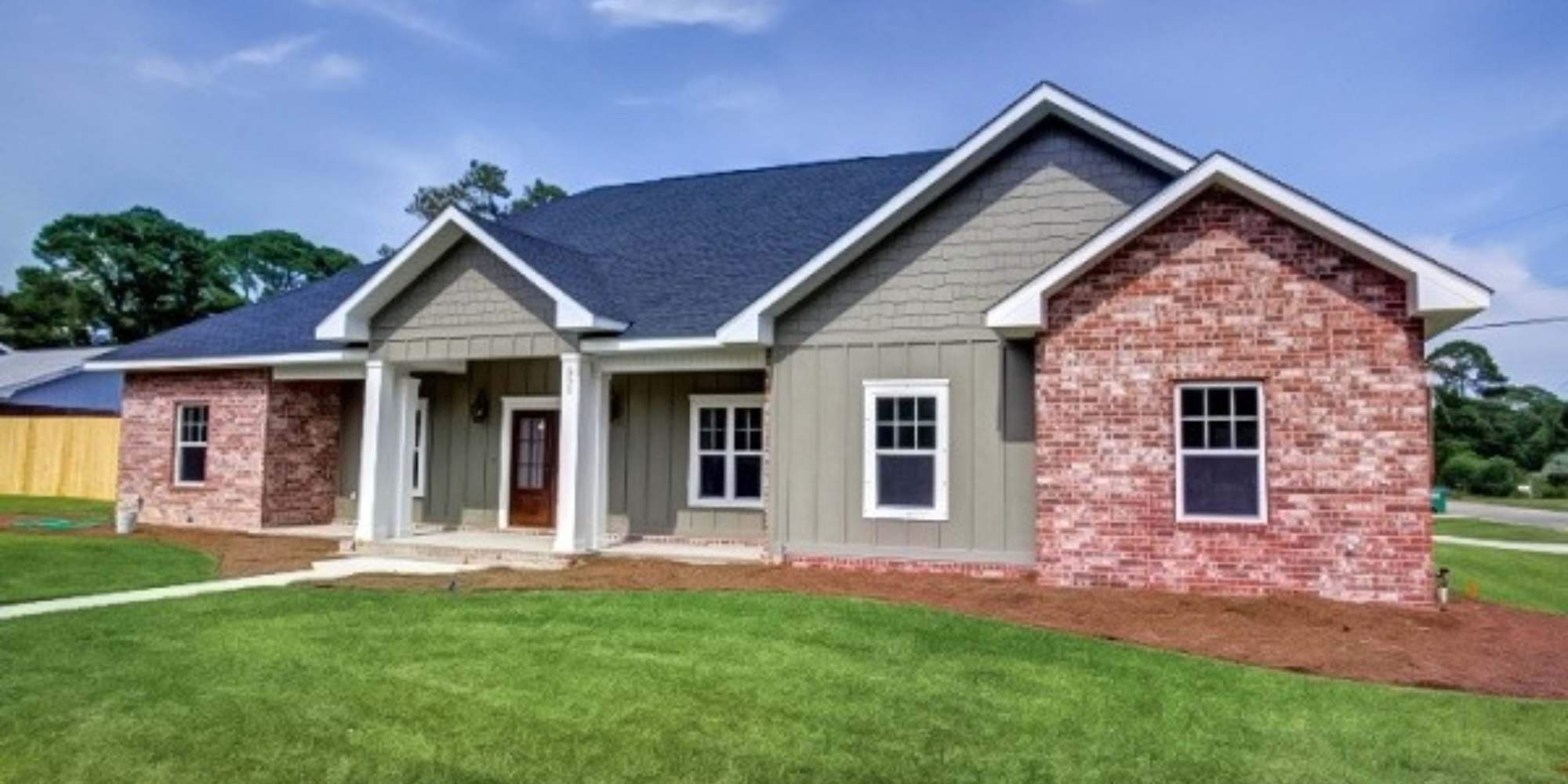 Ranch-style custom home in Pensacola, FL built by Urban Infill