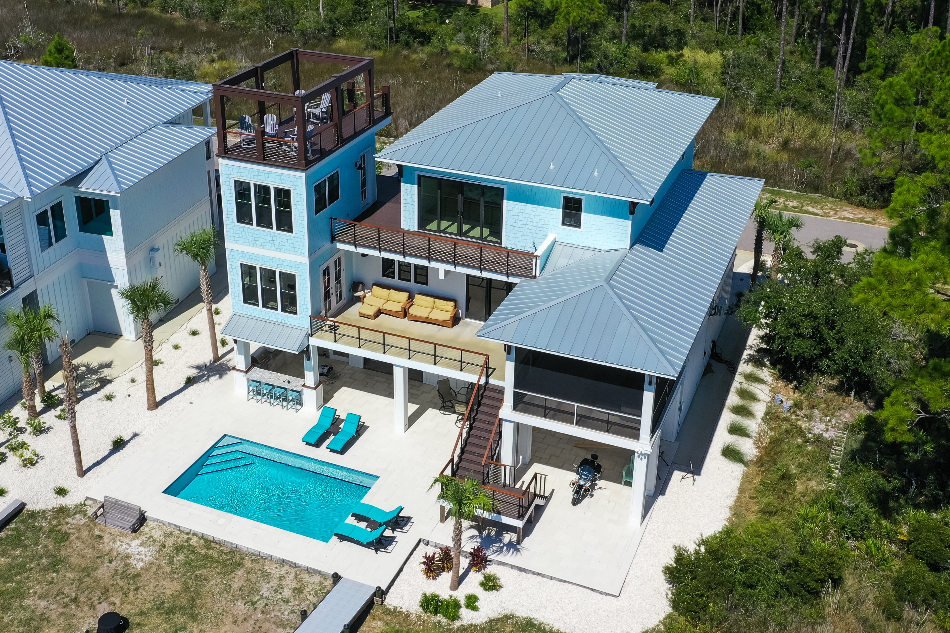 Piling Home Construction, Innerarity Island, FL