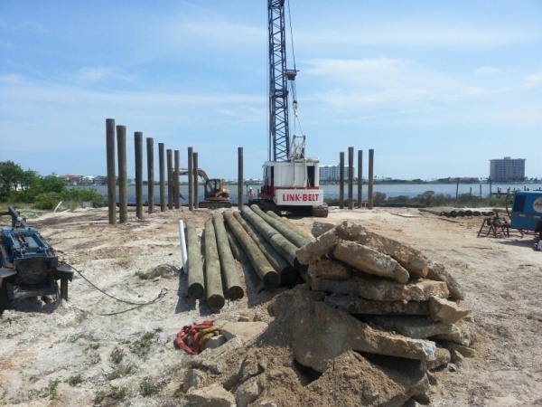 Piling Installation and Dirt Fill